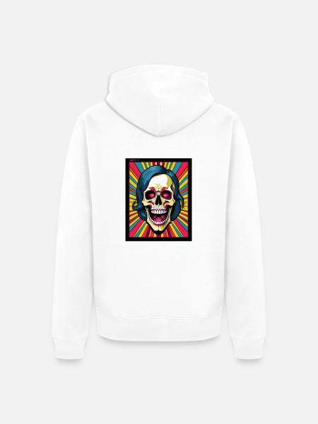 gedankenstürme one - Unisex Premium Bio Zip Hoodie - Weiß
