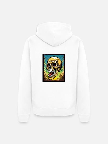gedankenstürme four - Unisex Premium Bio Zip Hoodie - Weiß