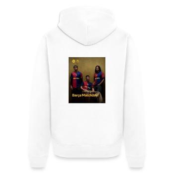 IMG 20250509 WA0007 - Unisex Premium Bio Zip Hoodie - Weiß - Hinten - Thijin (182cm)