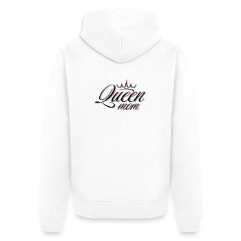 Mother of the Pink and Gold Queen - Unisex Premium Organic Zip Hoodie - white - Back - Thijin (182cm)