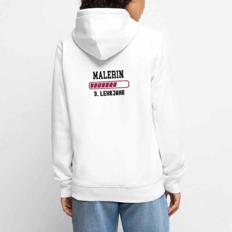 Painter training 3rd year apprenticeship third year apprenticeship Unisex Premium Organic Zip Hoodie