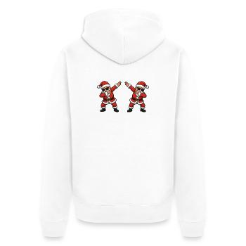 Dab Santa Doppelganger - Unisex Premium Organic Zip Hoodie - white - Back - Thijin (182cm)