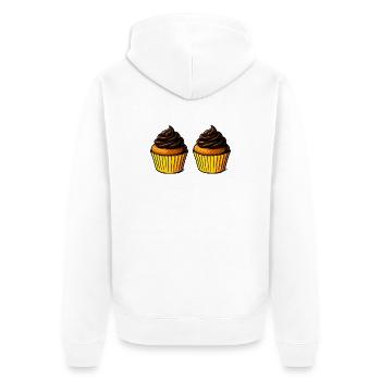 Délice du cupcake - Veste à capuche bio Premium Unisexe - blanc - Dos - Thijin (182cm)