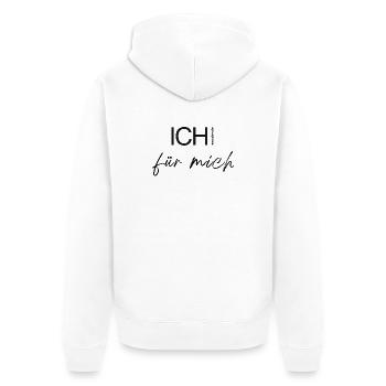 Je décide par moi-même. - Veste à capuche bio Premium Unisexe - blanc - Dos - Thijin (182cm)