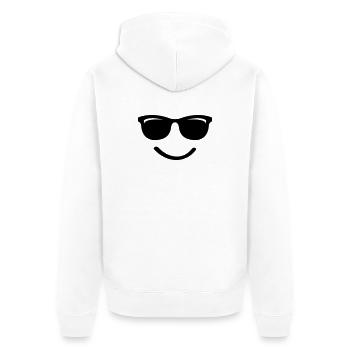 Sourire - Veste à capuche bio Premium Unisexe - blanc - Dos - Thijin (182cm)