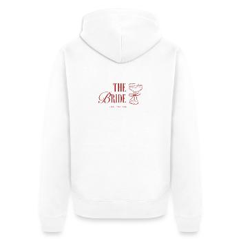 The Bride, Cheers to love 2026 - Unisex Premium Organic Zip Hoodie - white - Back - Thijin (182cm)