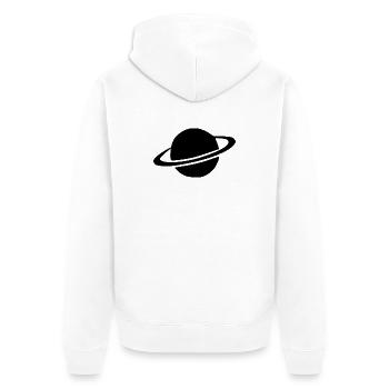 Don de l’espace - Veste à capuche bio Premium Unisexe - blanc - Dos - Thijin (182cm)