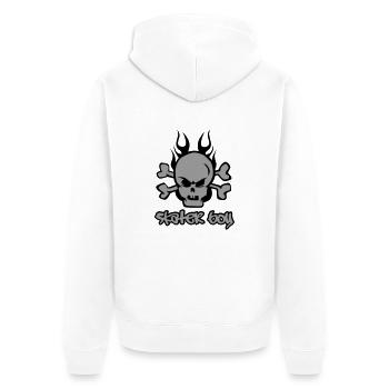 Skater Boy - Veste à capuche bio Premium Unisexe - blanc - Dos - Thijin (182cm)