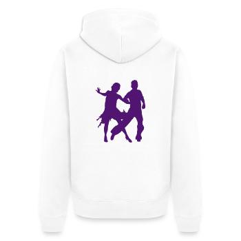 tanzsport_1 - Veste à capuche bio Premium Unisexe - blanc - Dos - Thijin (182cm)