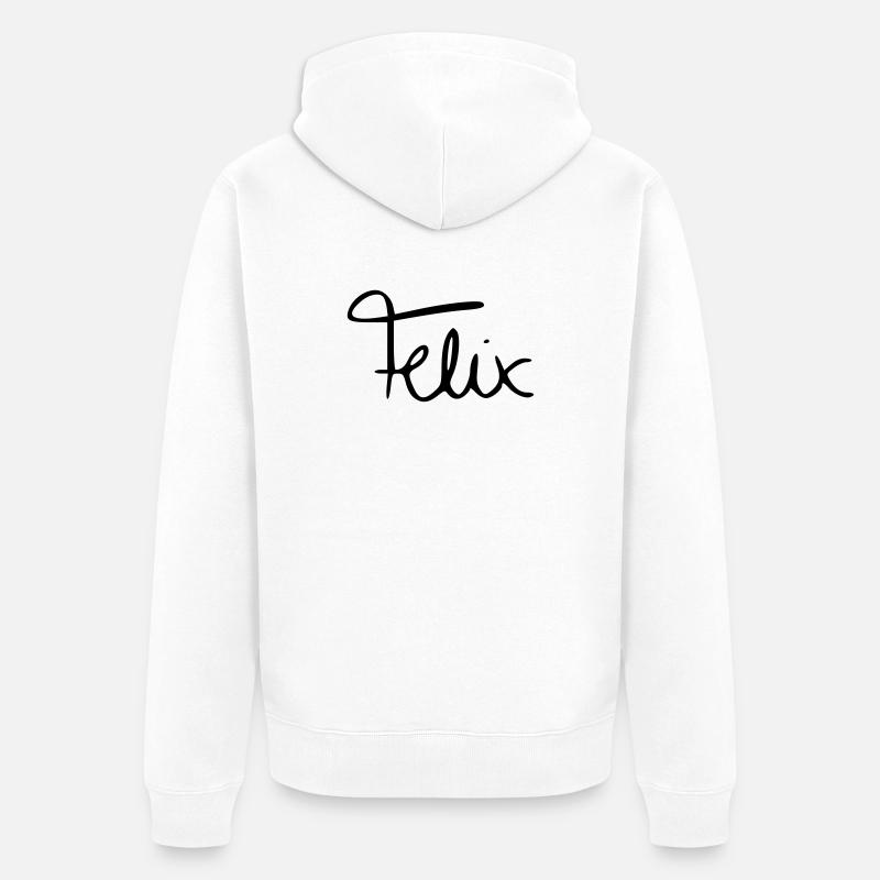 Felix - Veste à capuche bio Premium Unisexe - blanc