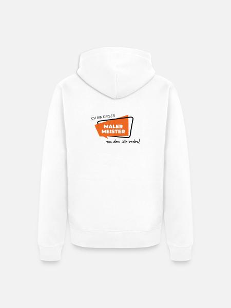 Malermeister - Unisex Premium Bio Zip Hoodie - Weiß