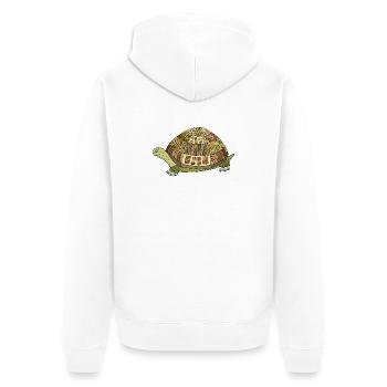 tortue - Veste à capuche bio Premium Unisexe - blanc - Dos - Thijin (182cm)