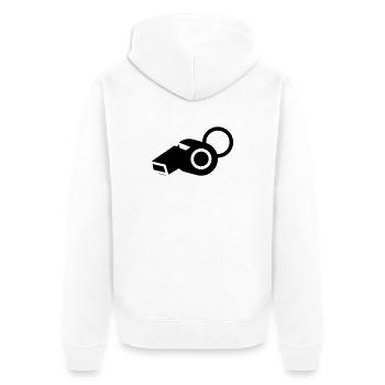 Entraîneur arbitre de sifflet - Veste à capuche bio Premium Unisexe - blanc - Dos - Thijin (182cm)