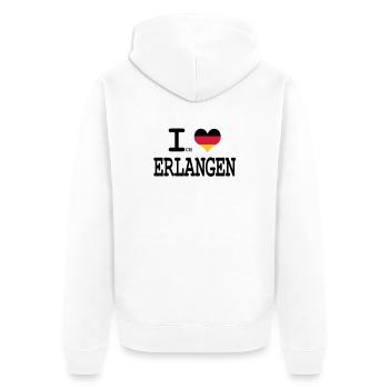 I love gain - Unisex Premium Organic Zip Hoodie - white - Back - Thijin (182cm)