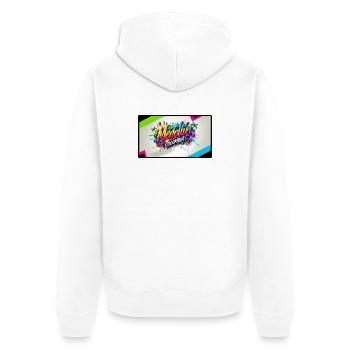 Medellin Kolumbien Graffiti Design - Unisex Premium Bio Zip Hoodie - Weiß - Hinten - Thijin (182cm)