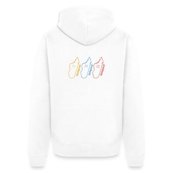 Funny Madagascar Sadagascar Geography Geographer - Unisex Premium Organic Zip Hoodie - white - Back - Thijin (182cm)