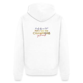 england_champions - Veste à capuche bio Premium Unisexe - blanc - Dos - Thijin (182cm)