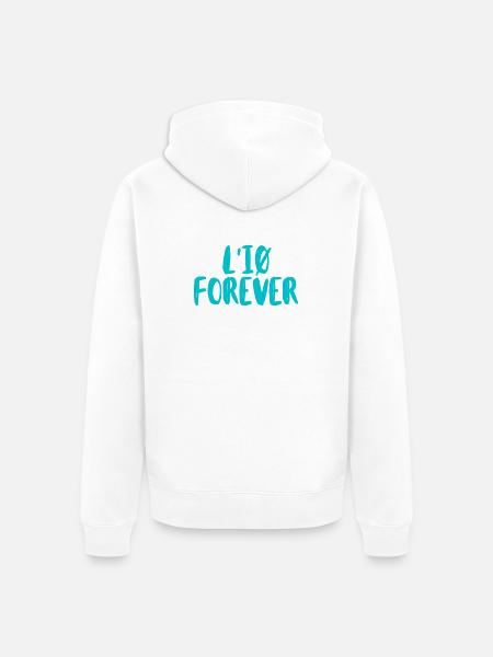 IO für immer - Unisex Premium Bio Zip Hoodie - Weiß