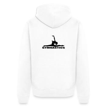 gymnastics - Veste à capuche bio Premium Unisexe - blanc - Dos - Thijin (182cm)
