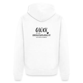 Kirchenverwaltun Kirche Ehrenamt Bedanken Geschenk - Unisex Premium Bio Zip Hoodie - Weiß - Hinten - Thijin (182cm)