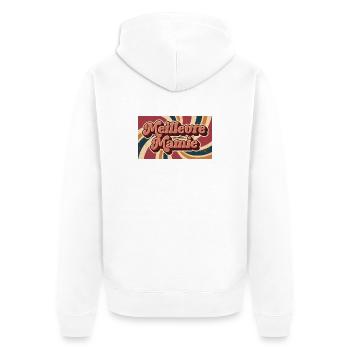 Beste Oma - Unisex Premium Bio Zip Hoodie - Weiß - Hinten - Thijin (182cm)