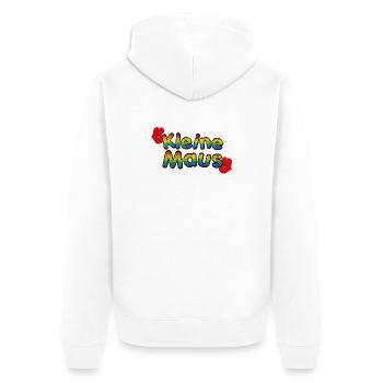 Maus - Unisex Premium Bio Zip Hoodie - Weiß - Hinten - Thijin (182cm)