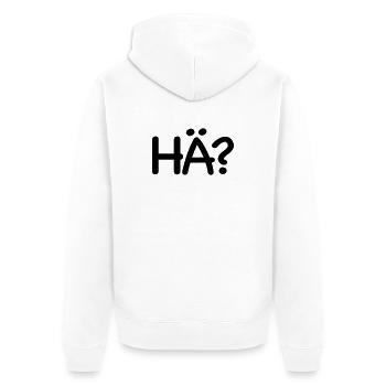 Excuse me, huh - Unisex Premium Organic Zip Hoodie - white - Back - Thijin (182cm)