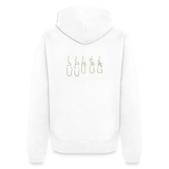 Voilier Voilier Nautics Dinghy Nœuds - Veste à capuche bio Premium Unisexe - blanc - Dos - Thijin (182cm)