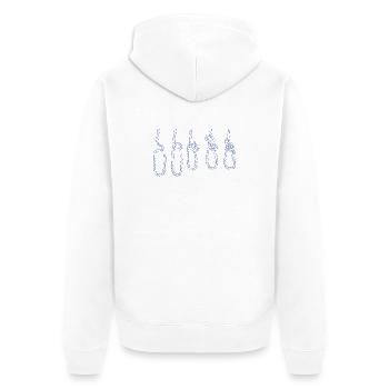 Voilier Voilier Nautics Dinghy Nœuds - Veste à capuche bio Premium Unisexe - blanc - Dos - Thijin (182cm)