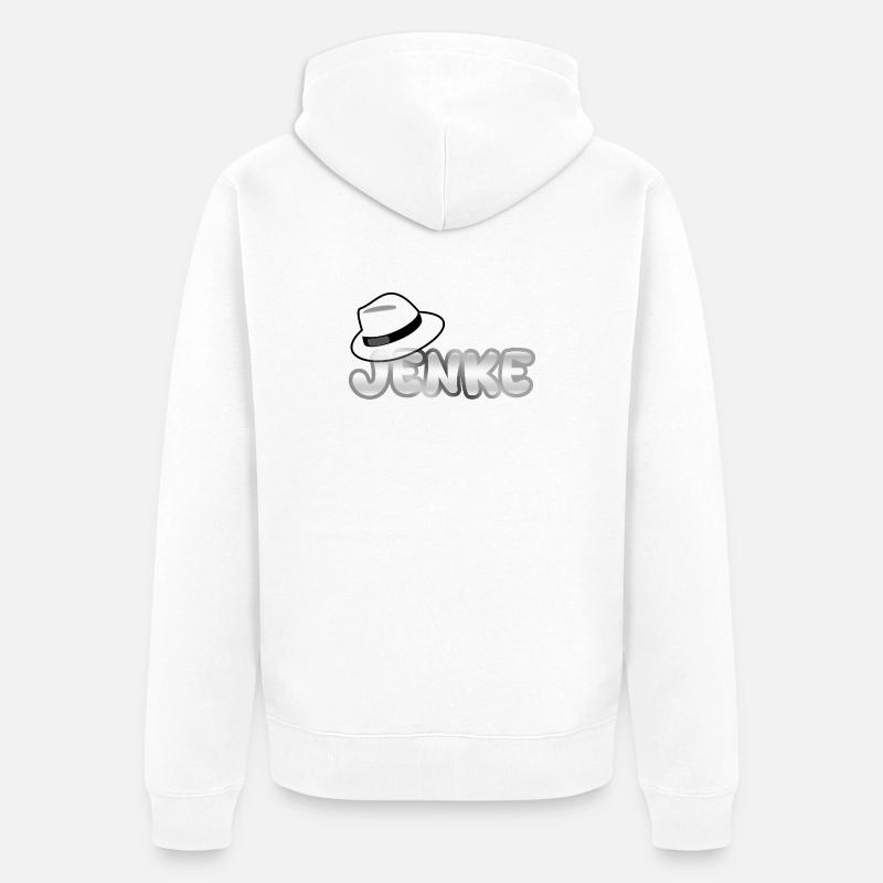 Jenke comme prénom - Veste à capuche bio Premium Unisexe - blanc