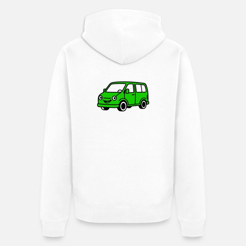 Van Cartoon - Veste à capuche bio Premium Unisexe - blanc