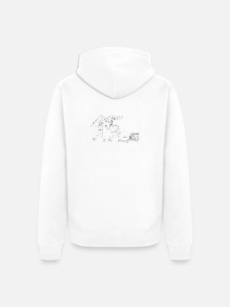 Team Waldinghaus schwarz - Unisex Premium Bio Zip Hoodie - Weiß