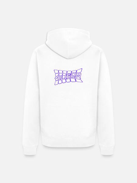 Geschenk für Alison - Unisex Premium Bio Zip Hoodie - Weiß