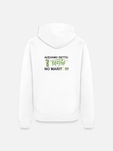 no_marito - Unisex Premium Bio Zip Hoodie - Weiß