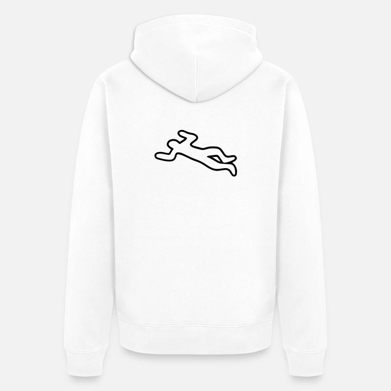Corps - Veste à capuche bio Premium Unisexe - blanc