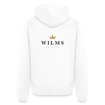 Logo original de la famille Wilms - Veste à capuche bio Premium Unisexe - blanc - Dos - Thijin (182cm)