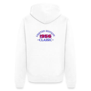 Classique Limité 1956 - Veste à capuche bio Premium Unisexe - blanc - Dos - Thijin (182cm)