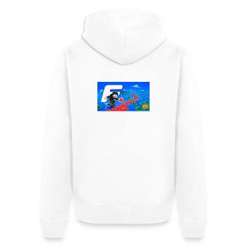 Floateers 2 - Veste à capuche bio Premium Unisexe - blanc - Dos - Thijin (182cm)