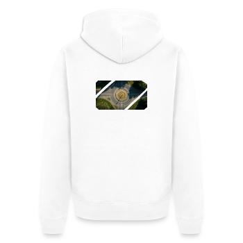 Collège Roundabout - Veste à capuche bio Premium Unisexe - blanc - Dos - Thijin (182cm)