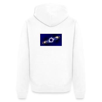 Eclipse2026 - Veste à capuche bio Premium Unisexe - blanc - Dos - Thijin (182cm)
