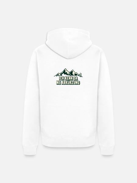 Die Abkürzung - Unisex Premium Bio Zip Hoodie - Weiß