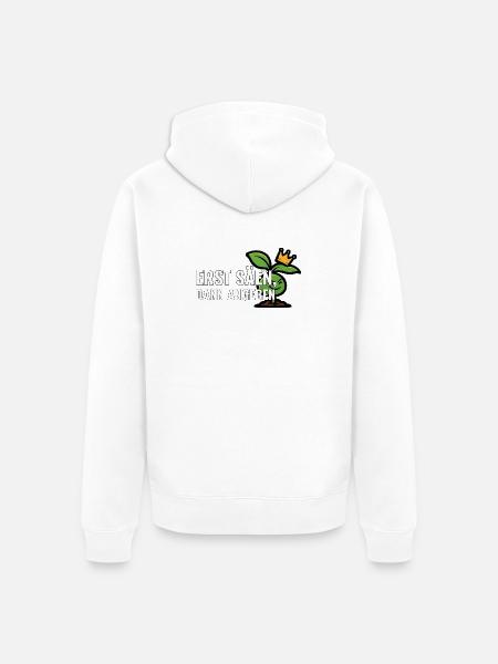 Erste Aussaat Geschenk für Kleingarten-Neulinge - Unisex Premium Bio Zip Hoodie - Weiß