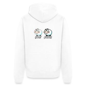 mouton - Veste à capuche bio Premium Unisexe - blanc - Dos - Thijin (182cm)