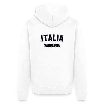SARDINIEN Sardinia Italia Italien Italy - Unisex Premium Organic Zip Hoodie - white - Back - Thijin (182cm)