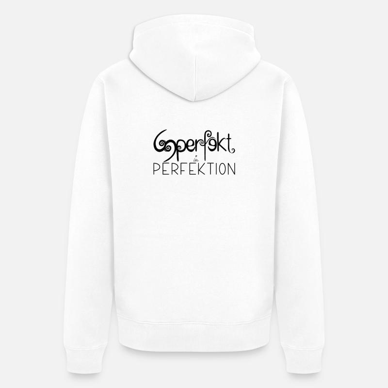 Statement - Unisex Premium Bio Zip Hoodie - Weiß