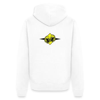 Beer Mug Beer Icon - Unisex Premium Organic Zip Hoodie - white - Back - Thijin (182cm)