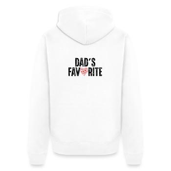 Papas_lieblings_kind_ - Veste à capuche bio Premium Unisexe - blanc - Dos - Thijin (182cm)