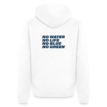 Eau - Veste à capuche bio Premium Unisexe - blanc - Dos - Thijin (182cm)