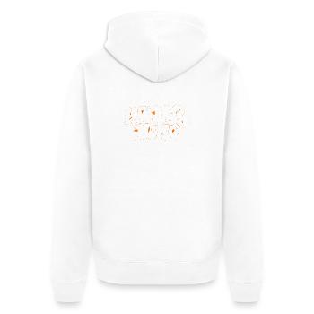 Orange Graffiti Karlsruhe Souvenir - Unisex Premium Organic Zip Hoodie - white - Back - Thijin (182cm)