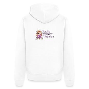 Artist Graphic Petite Painter Princess Gift Idea - Unisex Premium Organic Zip Hoodie - white - Back - Thijin (182cm)